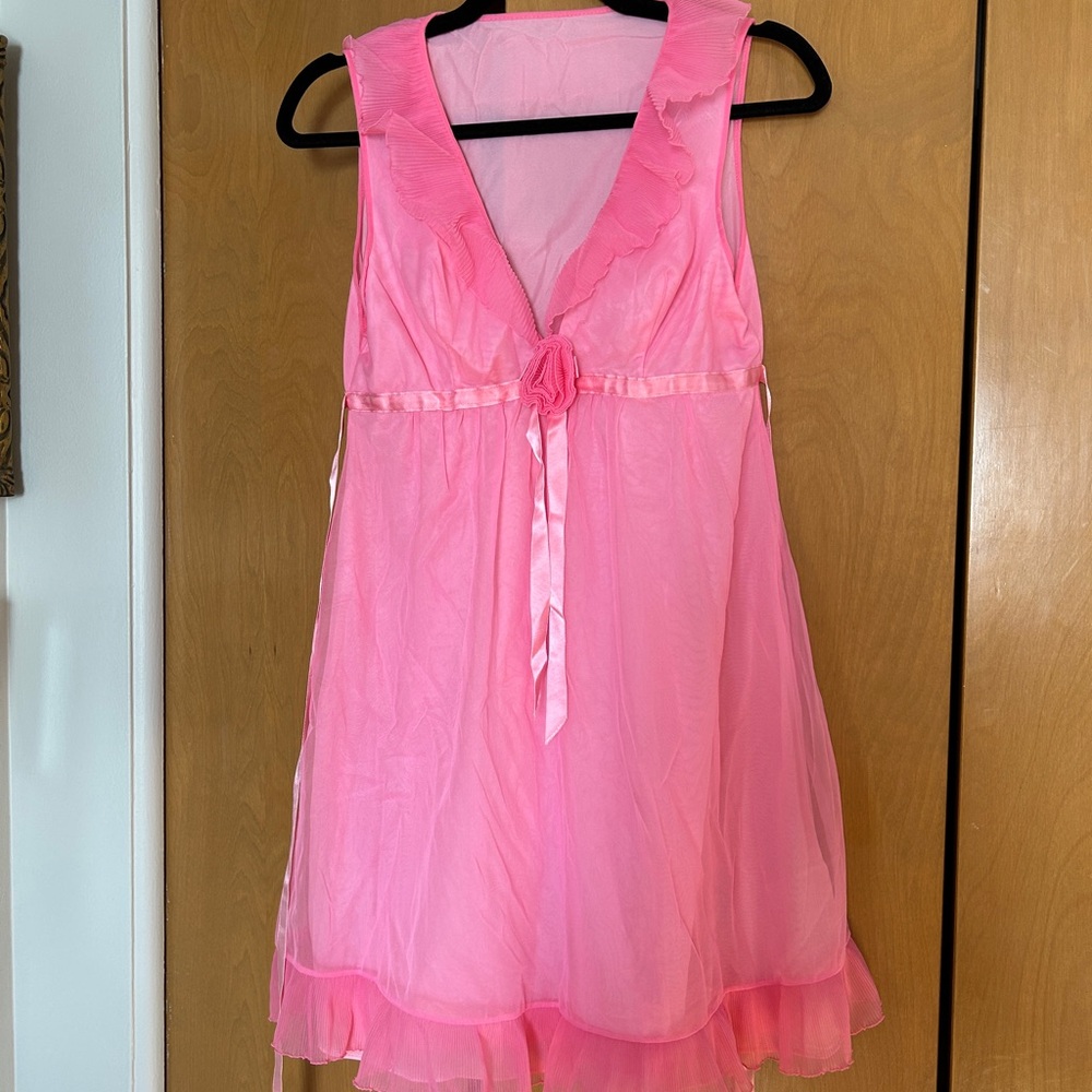 Pink Ruffled Vintage Nightie